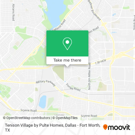 Mapa de Tenison Village by Pulte Homes