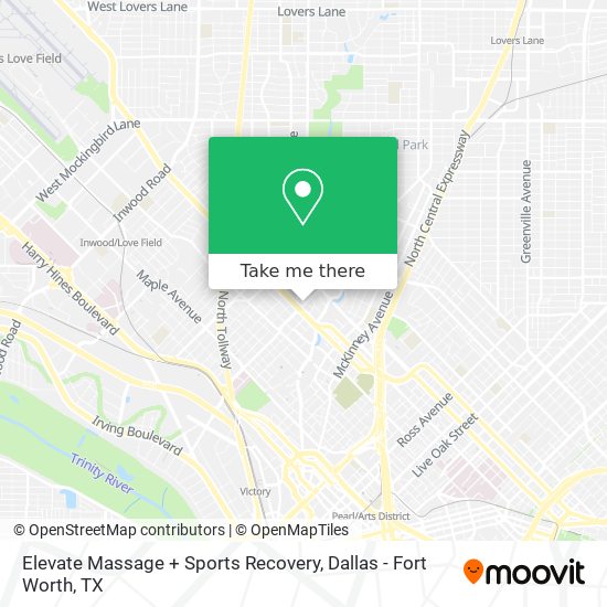 Elevate Massage + Sports Recovery map