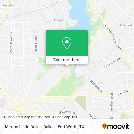 Mexico Lindo Dallas map