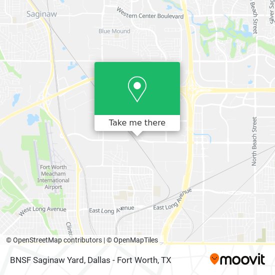 Mapa de BNSF Saginaw Yard