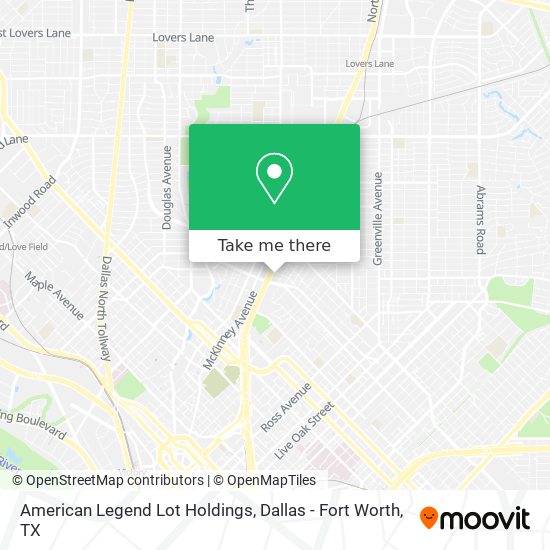 American Legend Lot Holdings map