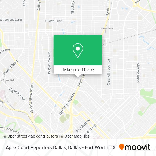 Apex Court Reporters Dallas map