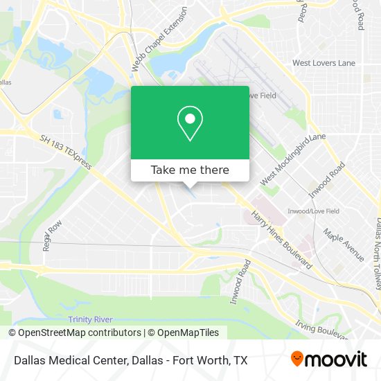 Mapa de Dallas Medical Center