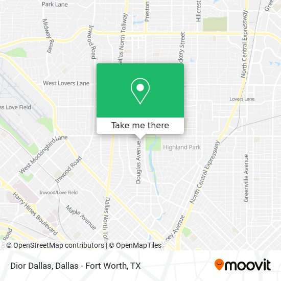 Mapa de Dior Dallas