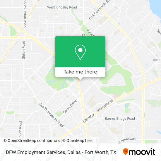 Mapa de DFW Employment Services