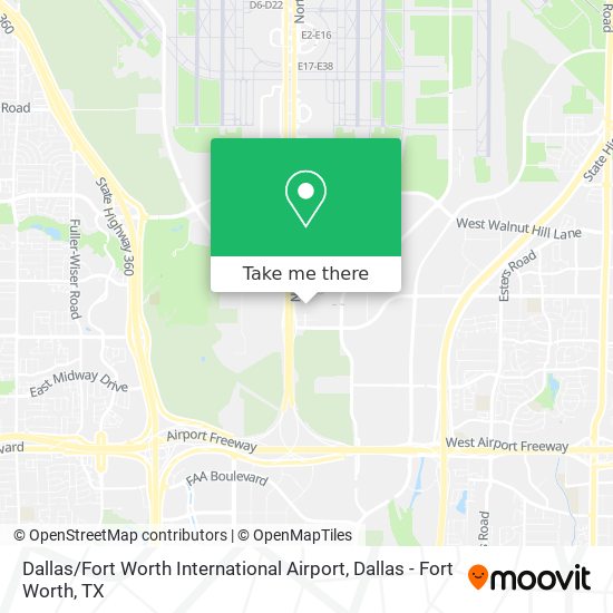 Dallas / Fort Worth International Airport map