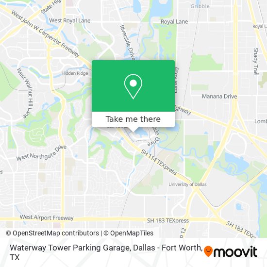 Waterway Tower Parking Garage map