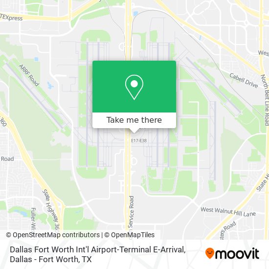 Mapa de Dallas Fort Worth Int'l Airport-Terminal E-Arrival