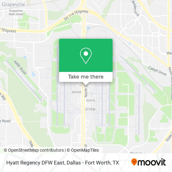 Mapa de Hyatt Regency DFW East