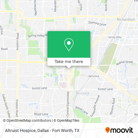 Altruist Hospice map