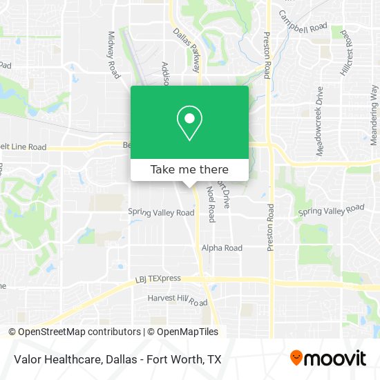 Valor Healthcare map