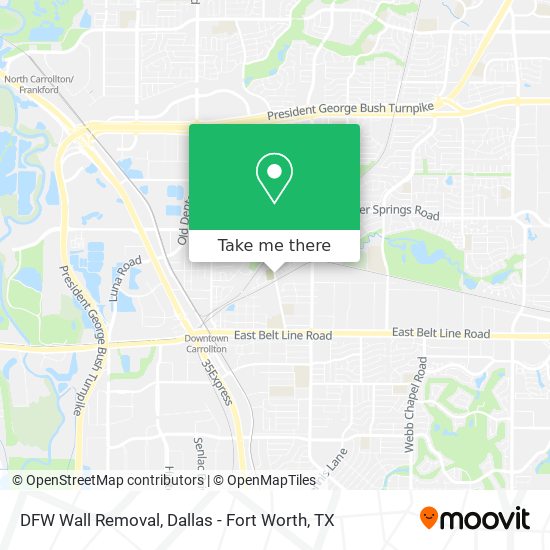 DFW Wall Removal map