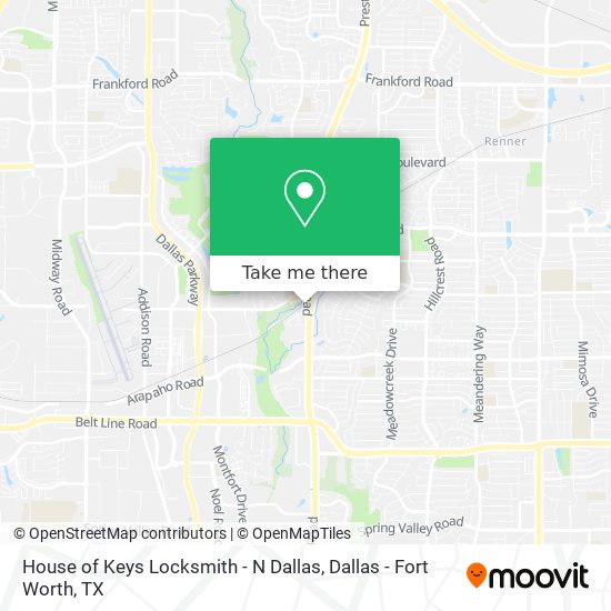 Mapa de House of Keys Locksmith - N Dallas