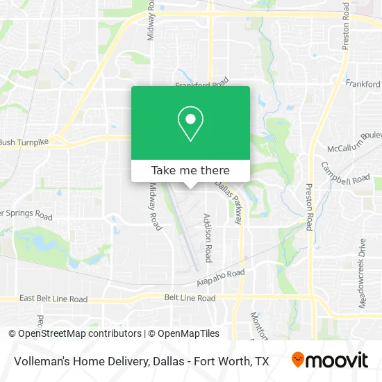 Volleman's Home Delivery map