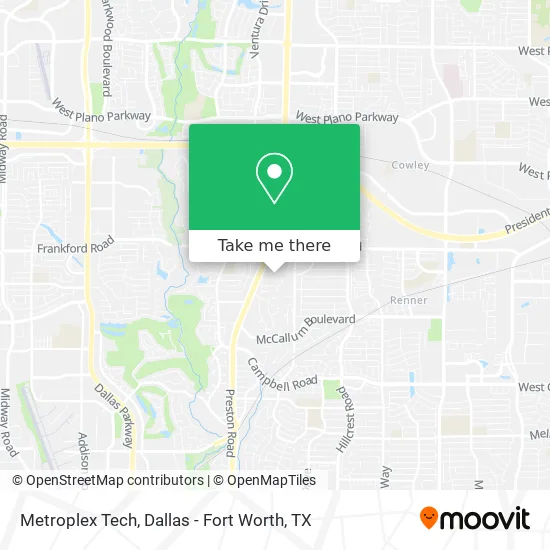 Metroplex Tech map