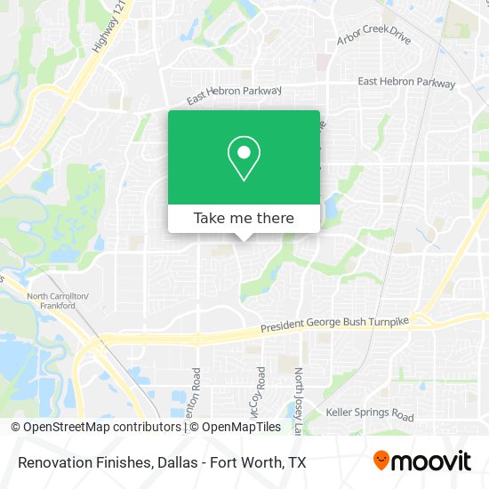 Renovation Finishes map