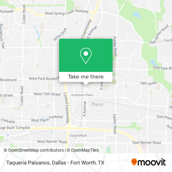 Taqueria Paisanos map