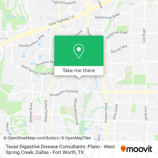 Texas Digestive Disease Consultants: Plano - West Spring Creek map