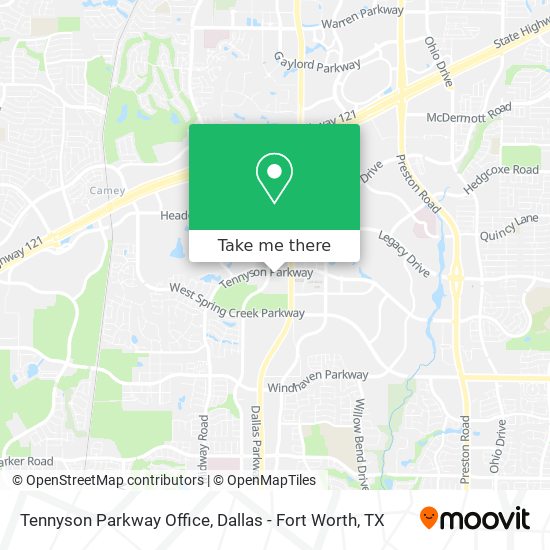 Tennyson Parkway Office map