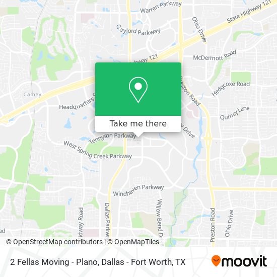 Mapa de 2 Fellas Moving - Plano