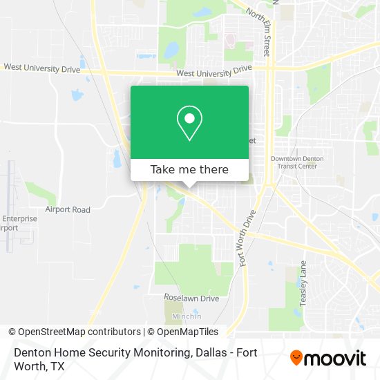 Denton Home Security Monitoring map