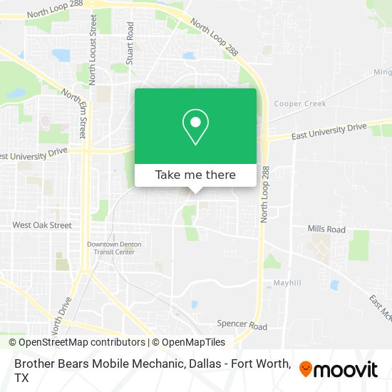 Mapa de Brother Bears Mobile Mechanic