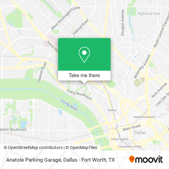 Anatole Parking Garage map
