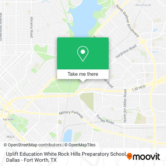 Mapa de Uplift Education White Rock Hills Preparatory School