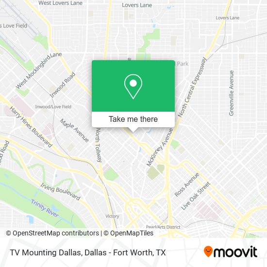 Mapa de TV Mounting Dallas