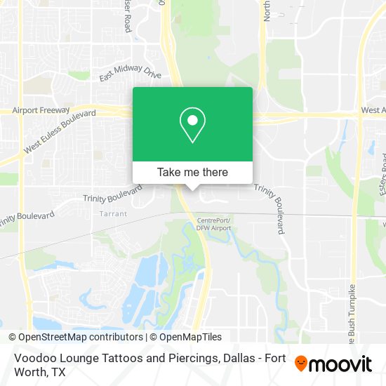 Voodoo Lounge Tattoos and Piercings map