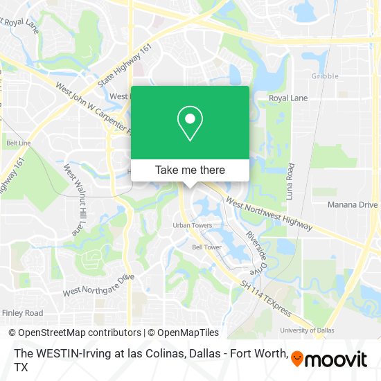 The WESTIN-Irving at las Colinas map