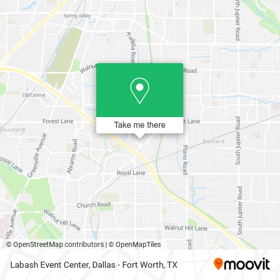 Labash Event Center map
