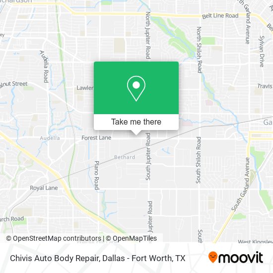 Chivis Auto Body Repair map