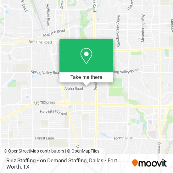 Ruiz Staffing - on Demand Staffing map