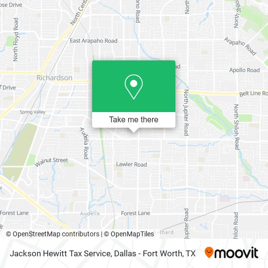 Mapa de Jackson Hewitt Tax Service