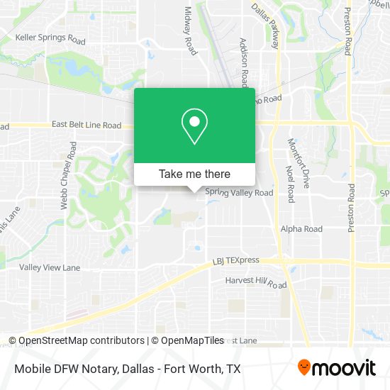 Mapa de Mobile DFW Notary