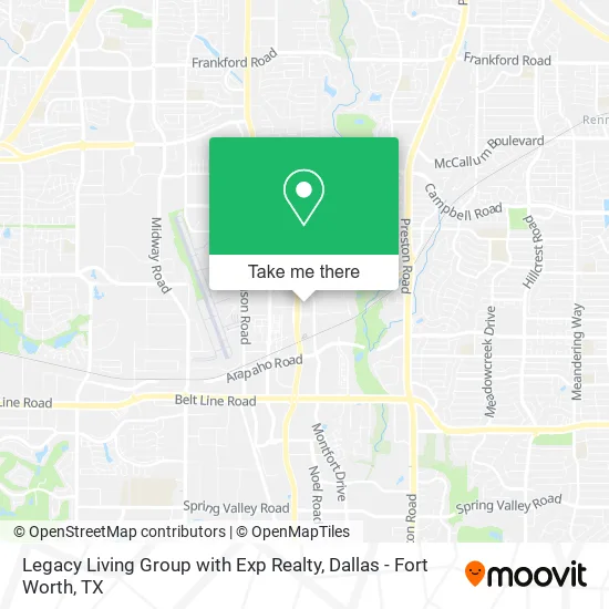 Legacy Living Group with Exp Realty map