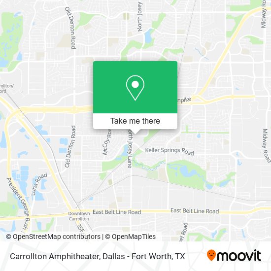 Mapa de Carrollton Amphitheater