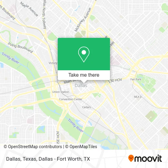 Dallas, Texas map