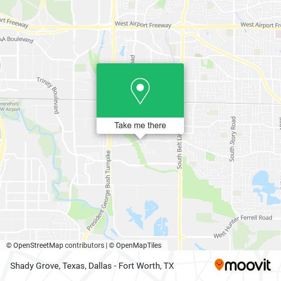 Shady Grove, Texas map