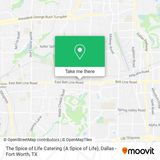 The Spice of Life Catering (A Spice of Life) map