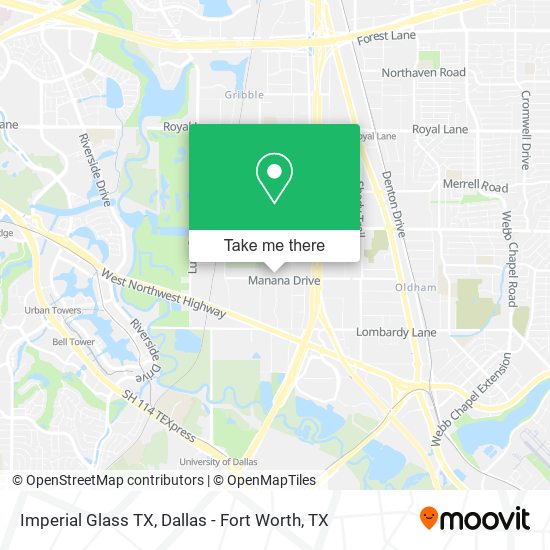 Imperial Glass TX map