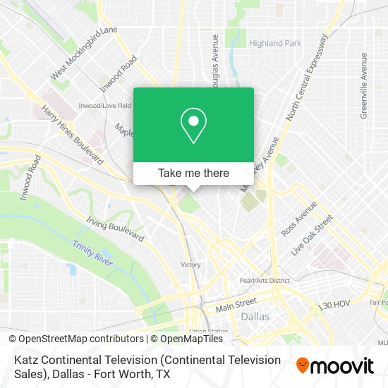 Katz Continental Television (Continental Television Sales) map