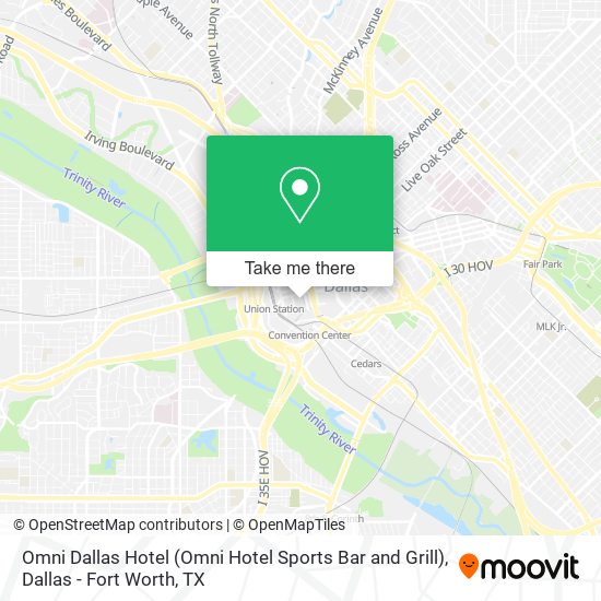 Omni Dallas Hotel (Omni Hotel Sports Bar and Grill) map