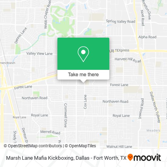 Marsh Lane Mafia Kickboxing map