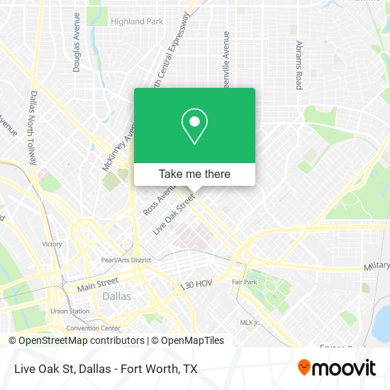 Live Oak St map