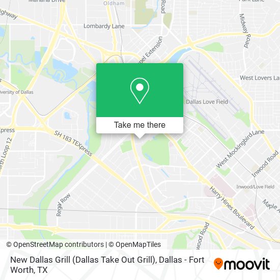 Mapa de New Dallas Grill (Dallas Take Out Grill)