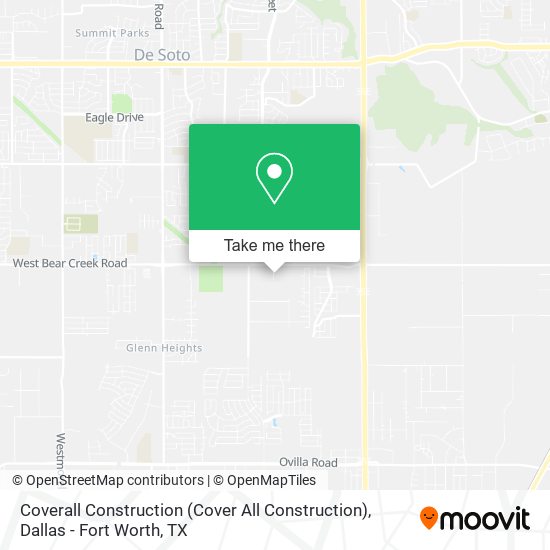 Mapa de Coverall Construction (Cover All Construction)