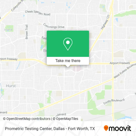 Prometric Testing Center map