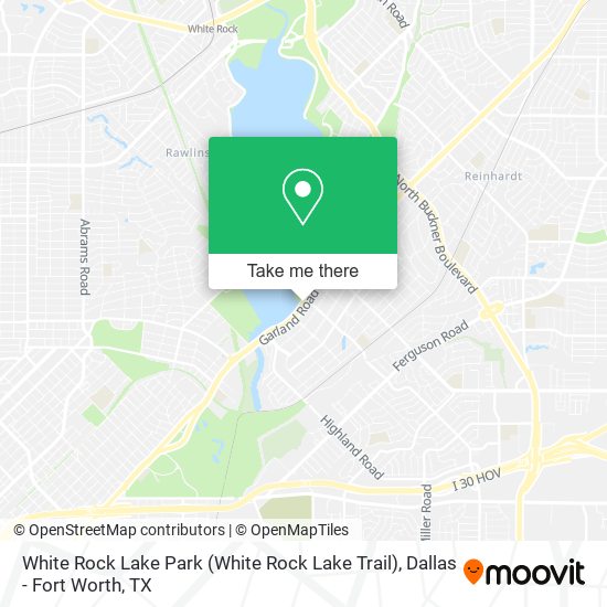 Mapa de White Rock Lake Park